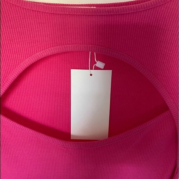 Pink Cut out Bodycon midi dress - Picture 7 of 11